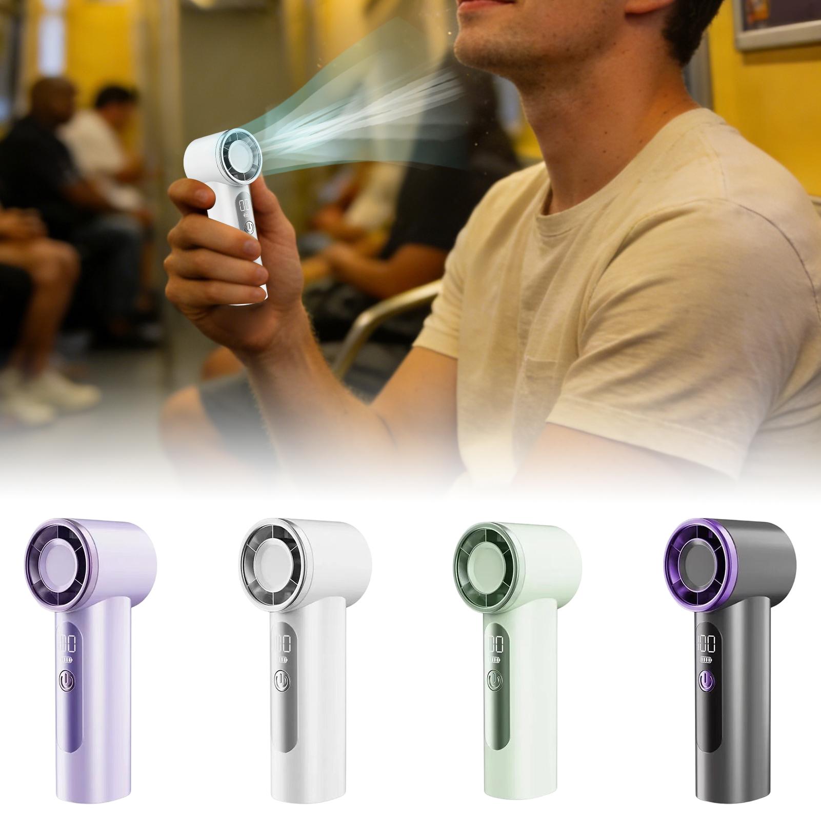 Outdoor Camping Ventilator - USB充電式ミニハンドヘルドファン、旅行、オフィス、屋外、自宅、キャンプ、テーマパーク、通勤用のポータブル静音冷却ツール