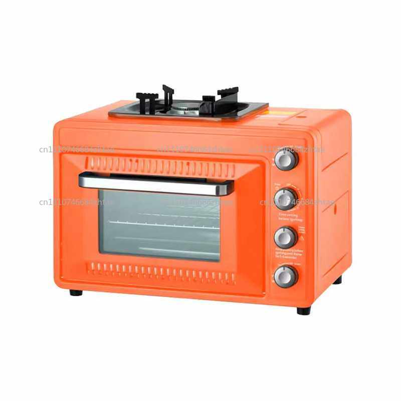 Outdoor Gas Camping Oven - 屋外ポータブルキャンプ用25-30Lオーブン屋外ガスオーブン多機能一体型カセットコンロ