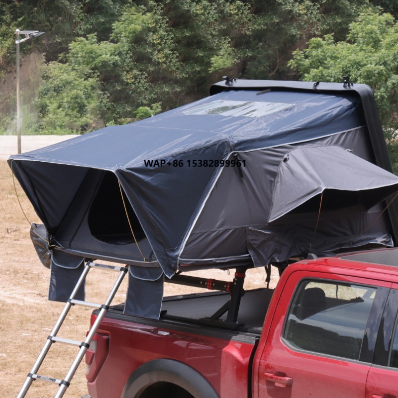 Outdoor Camping Car Tent - 屋外キャンプ用SUVオフロード車クイックセットアップルーフトップテントABSハードシェル大型ルーフトップカートップテント