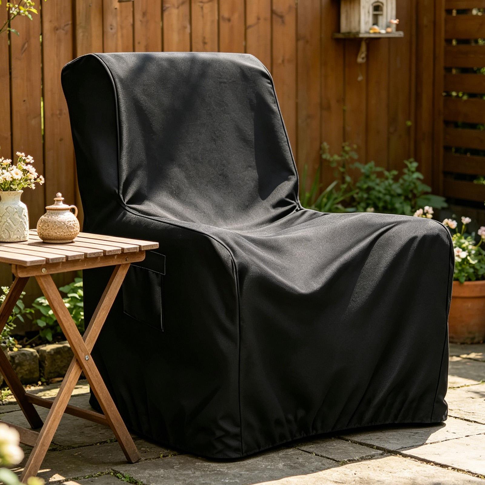 Outdoor Camping Chairs - ラウンジチェアカバー屋外家具プロテクター高耐久家具カバーパティオ芝生裏庭ポーチバルコニーガーデンキャンプ用