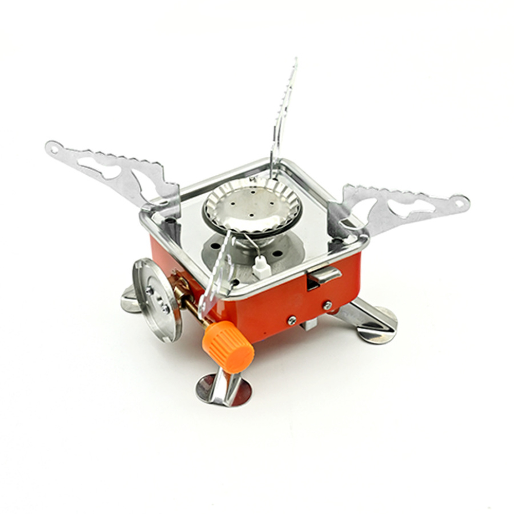 Outdoor Gas Camping Oven - ポータブルバーナー キャンプ 折りたたみ式 防風 アウトドア ガスタンクストーブ