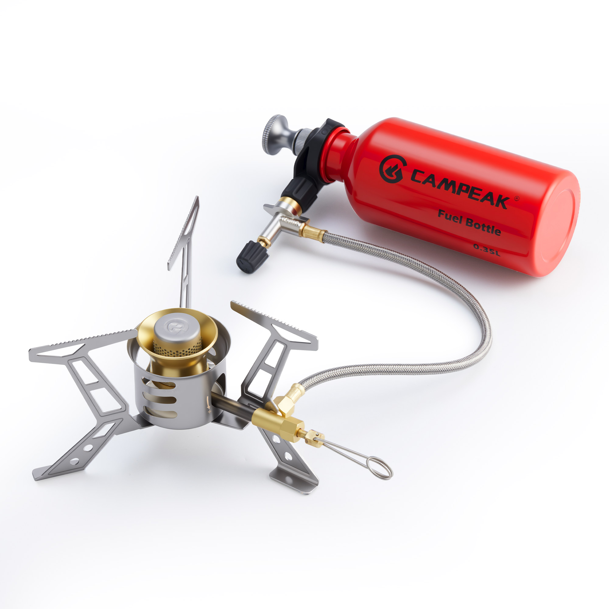 Outdoor Gas Camping Oven - 燃料油ストーブ、ガソリンバーナー、多燃料ガソリンストーブ、ディーゼル、灯油ストーブ（静音キャップ付き）、アウトドアキャンプ、ハイキング用