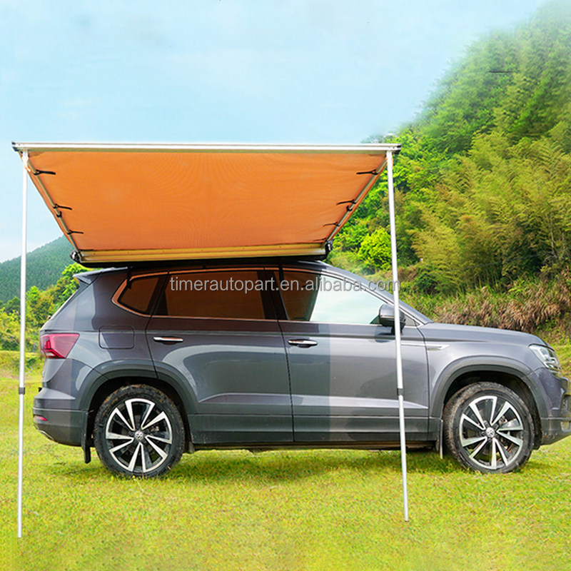 Outdoor Camping Car Tent - カスタムロゴ入り日よけカーオーニングサイド屋外防水キャンプキャノピーバン設置拡張サイドテント