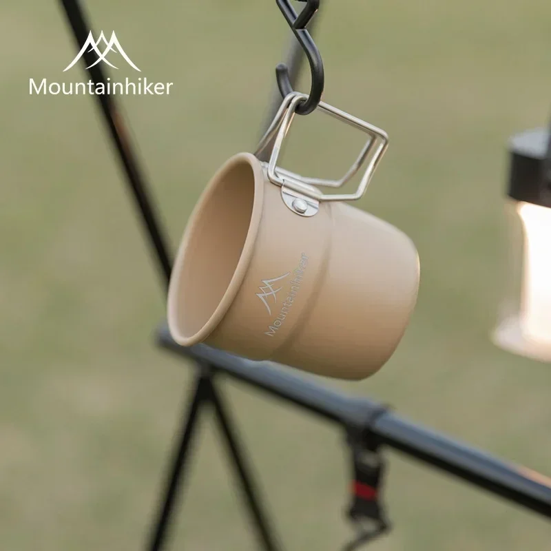 Outdoor Camping Utensils - アルミ製キャンプカップ MOUNTAINHIKER ポータブルハイキングカップ 旅行用カトラリー アウトドア調理器具 バックパック