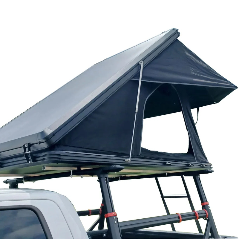 Outdoor Camping Car Tent - キャンプ用防水高品質クラムシェル型アルミ製ハードカールーフトップテント、3人用アウトドアテント