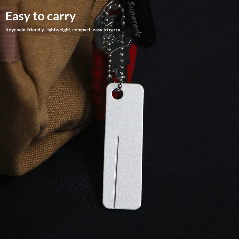 Outdoor Camping Knife - ミニダイヤモンド砥石キーホルダーツール高硬度釣り針ナイフ爪アウトドアキャンプポケット用