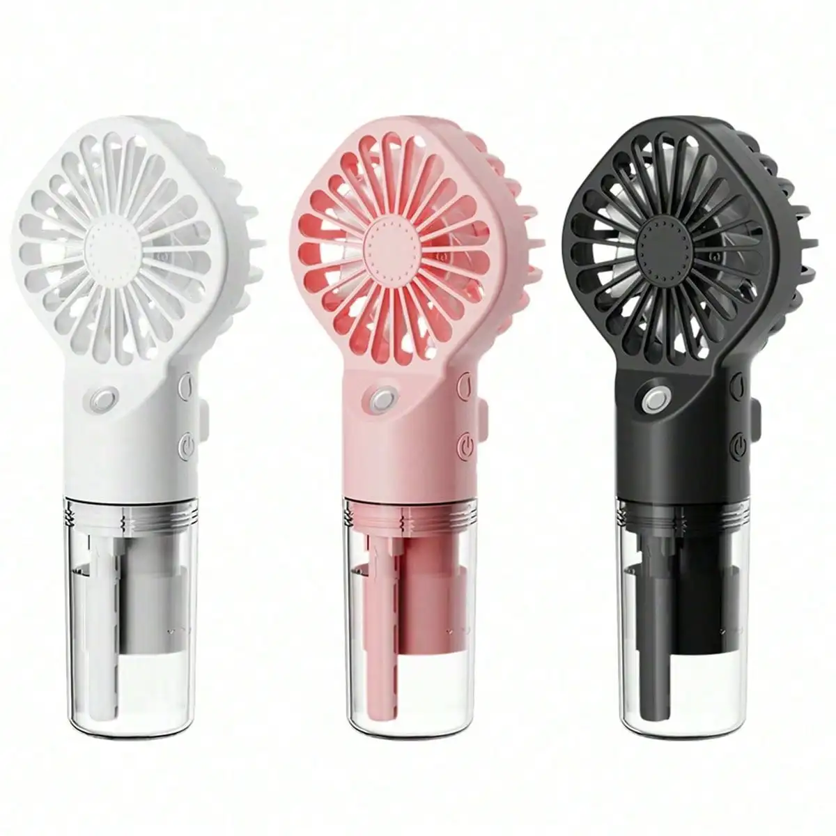Outdoor Camping Ventilator - ポータブルミストファン - ハンドヘルドミニ充電式、4段階風速、水ミスト付き - 旅行、キャンプ、アウトドア、家庭に最適