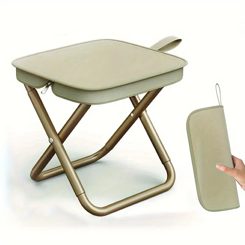 Outdoor Camping Chairs - 屋外折りたたみ筆箱小さなスツールポケットスツールポータブル釣りスツールキャンプ旅行レジャーハンドバッグ椅子