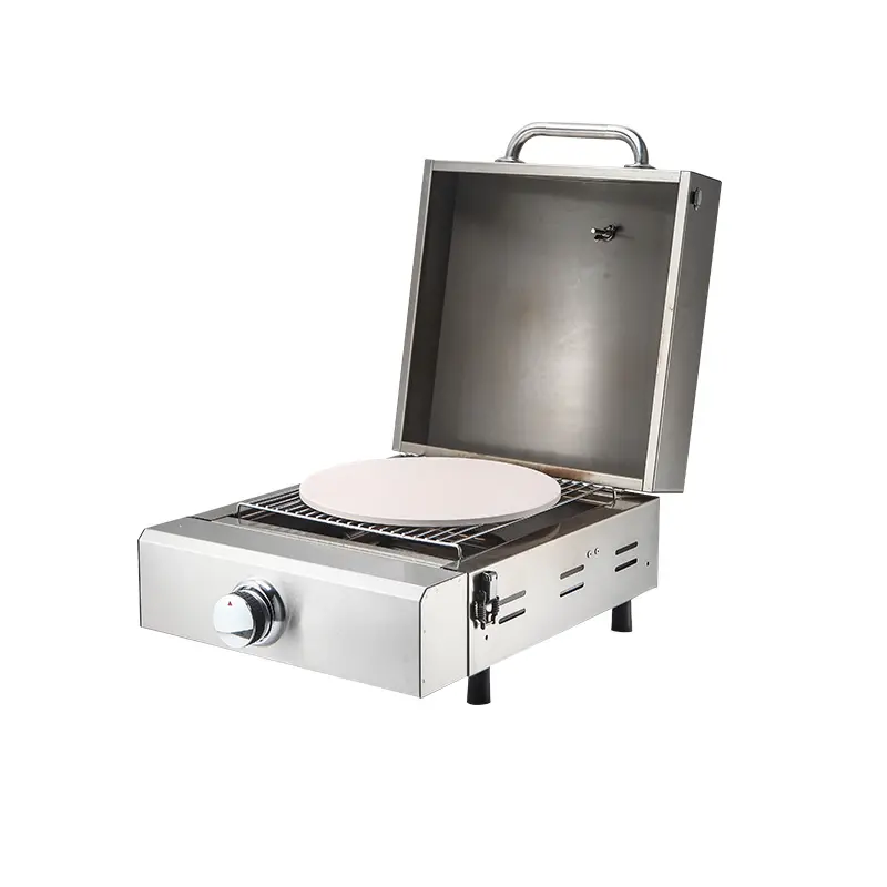 Outdoor Gas Camping Oven - 屋外用ミニピザオーブン ガス式 ポータブル ステンレス製 ピザ・パイオーブン 業務用ビスケットオーブン