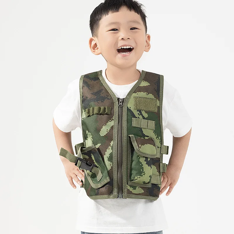 Outdoor Camping Activities For Kids - キッズタクティカルベスト軍ファン屋外子供用ベストCSゲームコスプレ衣装屋外トレーニングハイキングキャンプロールプレイギア