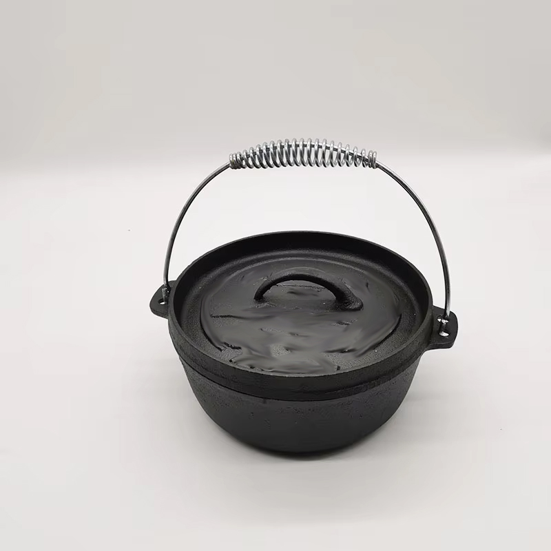 Outdoor Gas Camping Oven - 2QT鋳鉄キャンプダッチオーブン20cm鉄鍋20cm屋外吊り下げ調理器具