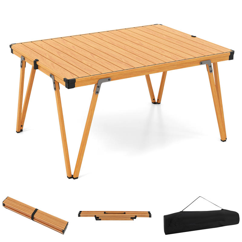Outdoor Camping Folding Table - シングル折りたたみピクニックテーブル 93 x 70 cm キャンプテーブル