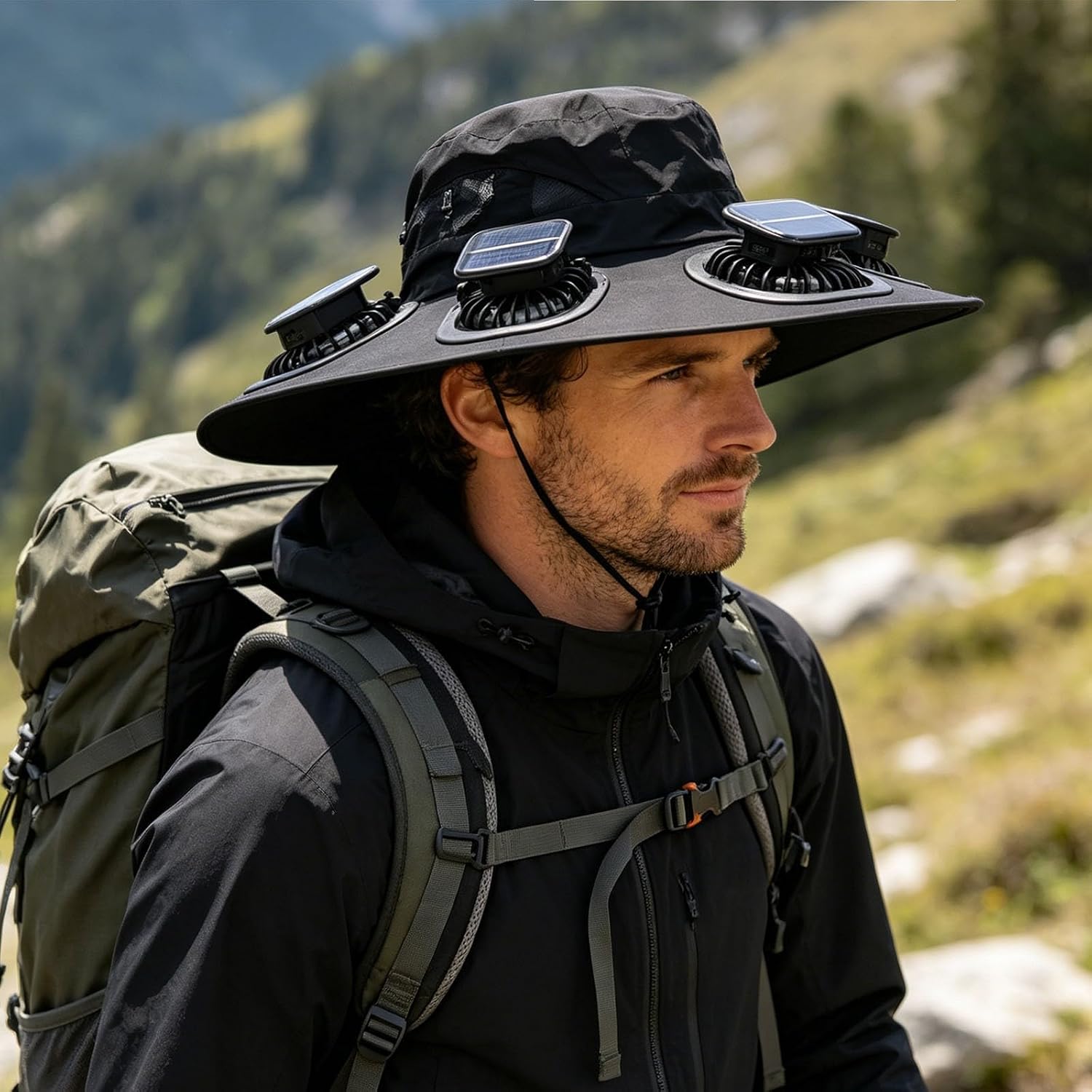 2026年ホットサマー6ファンバイザーキャップソーラーファン - Outdoor Camping Ventilator のレビューと価格