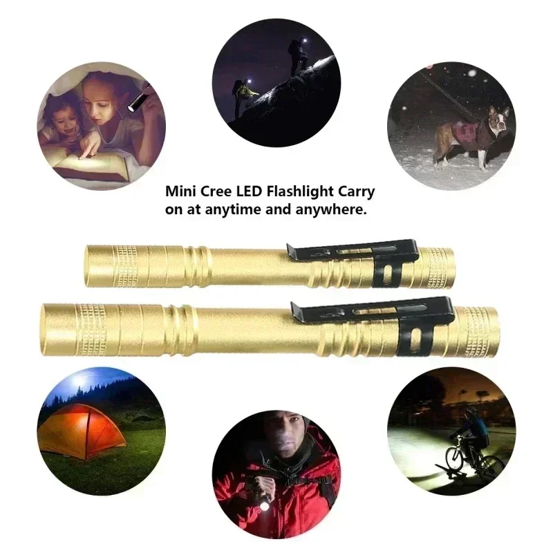 ミニポータブル LED ペンライト クリップ付き 超高輝度  - Outdoor Camping Lighting のレビューと価格