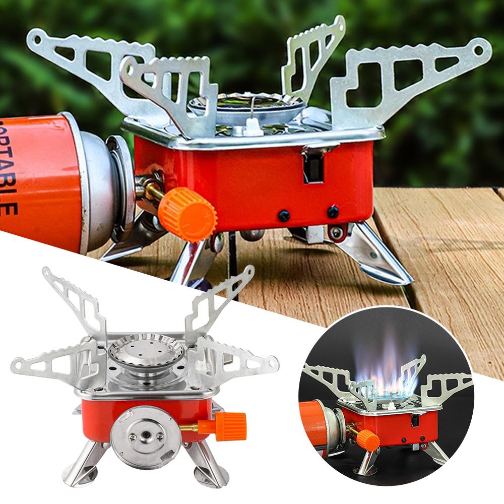 ポータブル折りたたみ式防風キャンプガスストーブビッグパワーバ - Outdoor Gas Camping Oven のレビューと価格