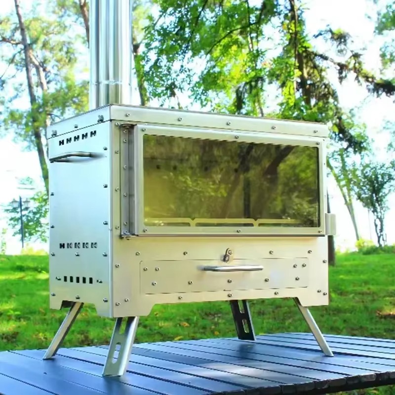 2026年アウトドアキャンプ用304ステンレス鋼薪ストーブポ - Outdoor Camping Oven のレビューと価格