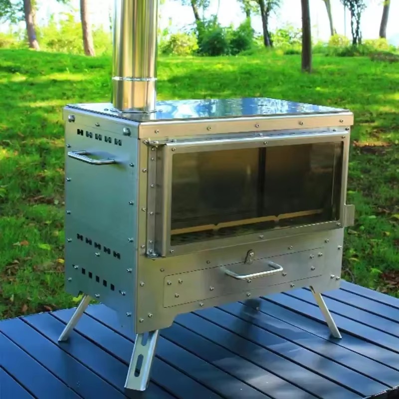 2026年アウトドアキャンプ用304ステンレス鋼薪ストーブポ - Outdoor Camping Oven のレビューと価格