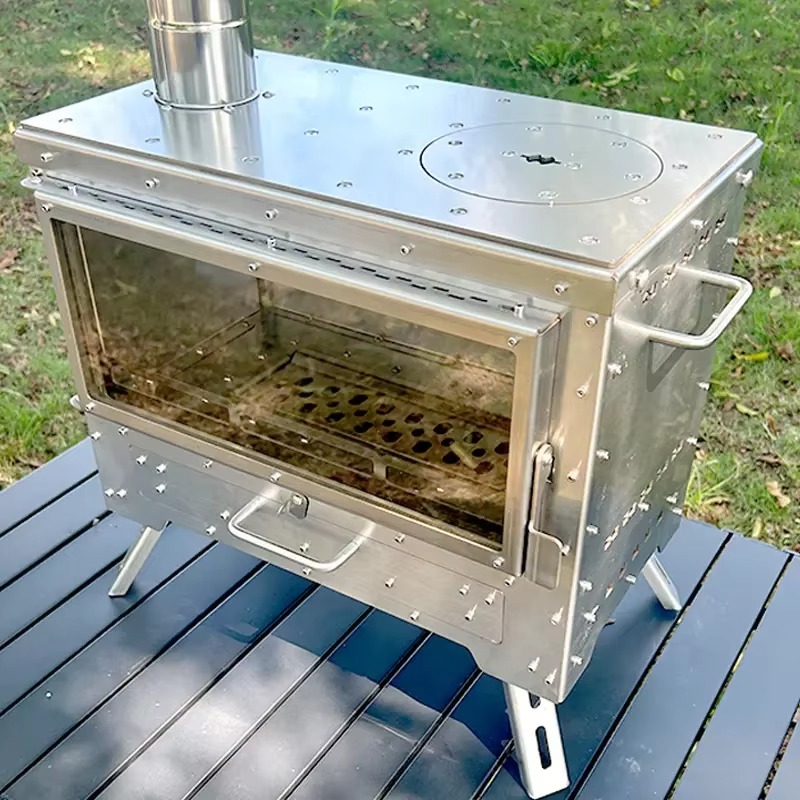 2026年アウトドアキャンプ用304ステンレス鋼薪ストーブポ - Outdoor Camping Oven のレビューと価格