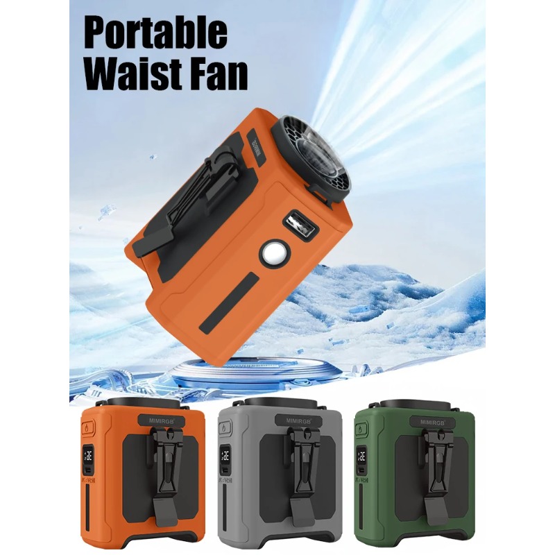 LED 照明ぶら下げ首強風屋外作業 USB ファン 1000 - Outdoor Camping Ventilator のレビューと価格