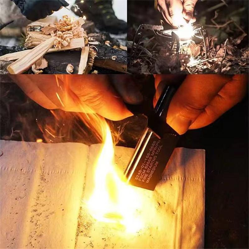 アウトドアフリント、フリントスティック、マグネシウムスティッ - Fire Starter Flint のレビューと価格