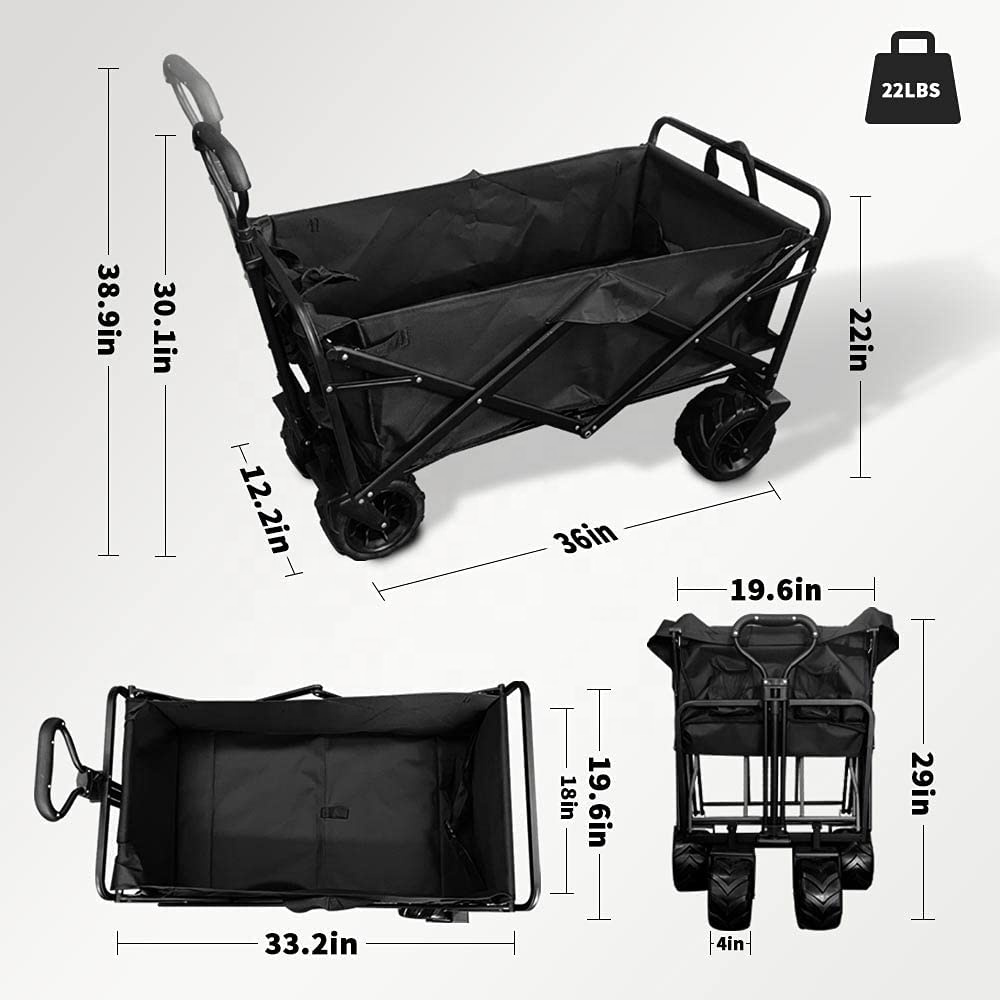 新型大容量大型ホイールブレーキ付きポータブルローリングヘビー - Outdoor Camping Folding Table のレビューと価格