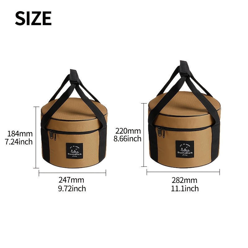 パッド入りキャンプ調理器具収納バッグ 9L/14L 耐衝撃性 - Outdoor Camping Utensils のレビューと価格