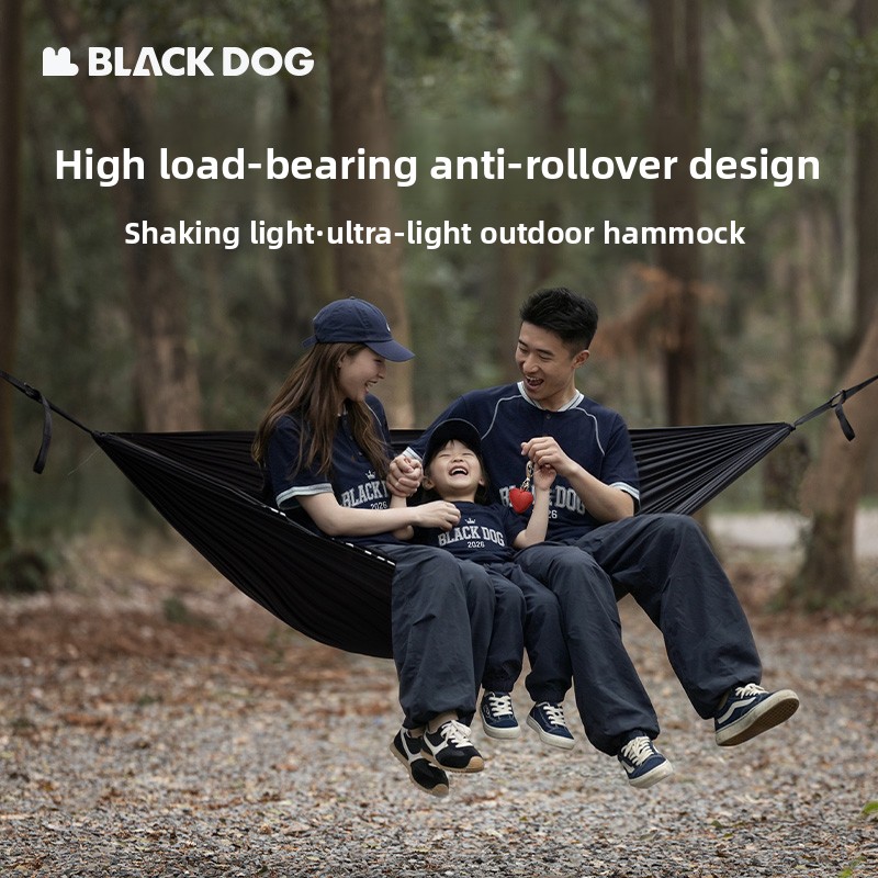 ブラックドッグ ソリッドカラー パラシュート ハンモック ハ - Outdoor Camping Hammock のレビューと価格
