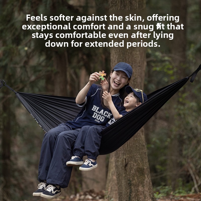 ブラックドッグ ソリッドカラー パラシュート ハンモック ハ - Outdoor Camping Hammock のレビューと価格