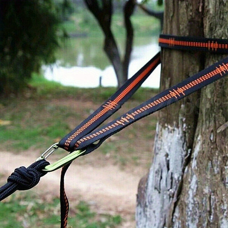 2/4ピースの頑丈なクライミングバックルと調節可能なナイロン - Outdoor Camping Hammock のレビューと価格