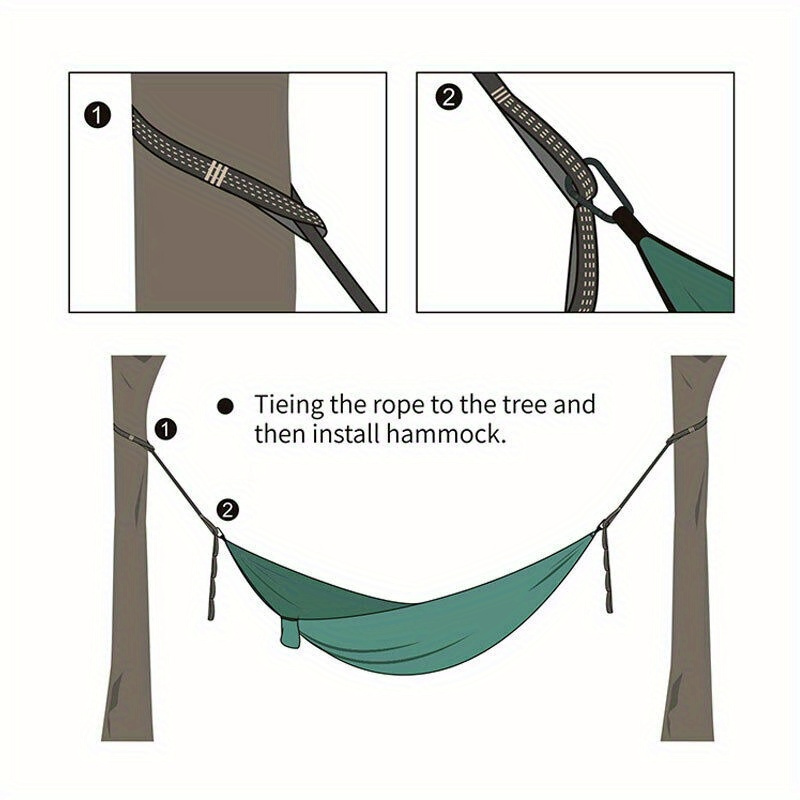2/4ピースの頑丈なクライミングバックルと調節可能なナイロン - Outdoor Camping Hammock のレビューと価格
