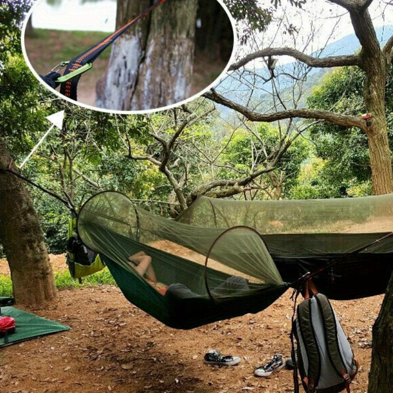 2/4ピースの頑丈なクライミングバックルと調節可能なナイロン - Outdoor Camping Hammock のレビューと価格