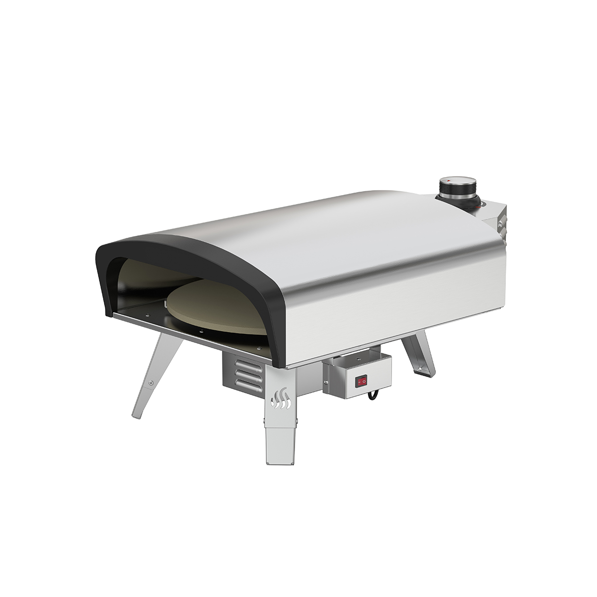 石窯付きピザオーブン キャンプ用ステンレス鋼ガスオーブン 室 - Outdoor Camping Oven のレビューと価格