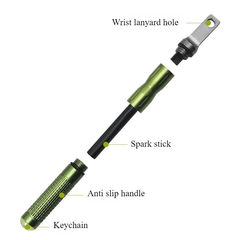 ポータブル防水フリント緊急着火具多機能屋外キャンプ用品ファイ - Fire Starter Flint のレビューと価格