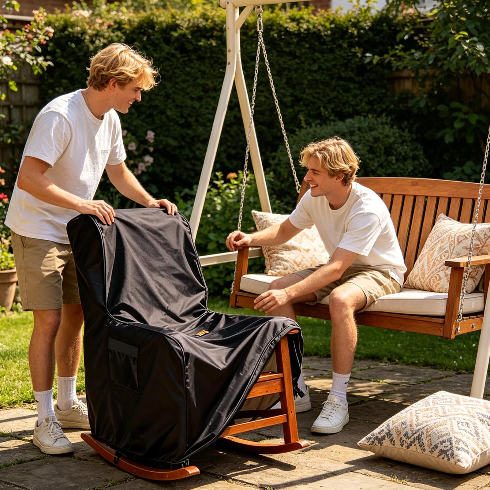 ラウンジチェアカバー屋外家具プロテクター高耐久家具カバーパテ - Outdoor Camping Chairs のレビューと価格