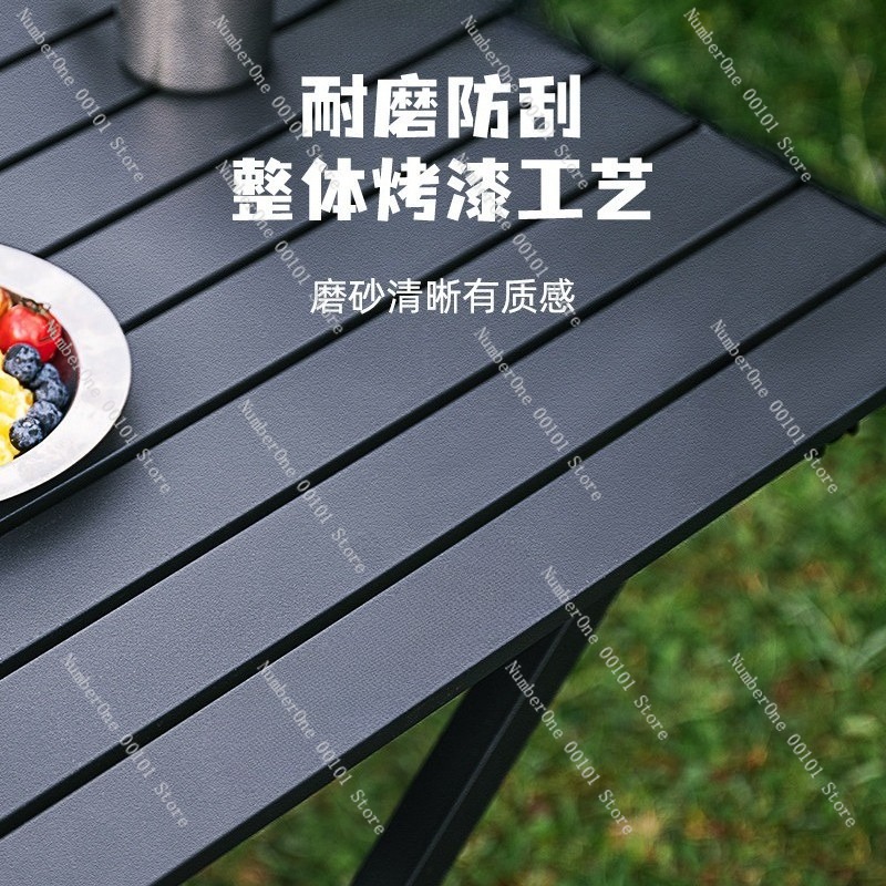 ポータブル屋外折りたたみキャンプテーブルと椅子セットロールア - Outdoor Camping Folding Table のレビューと価格
