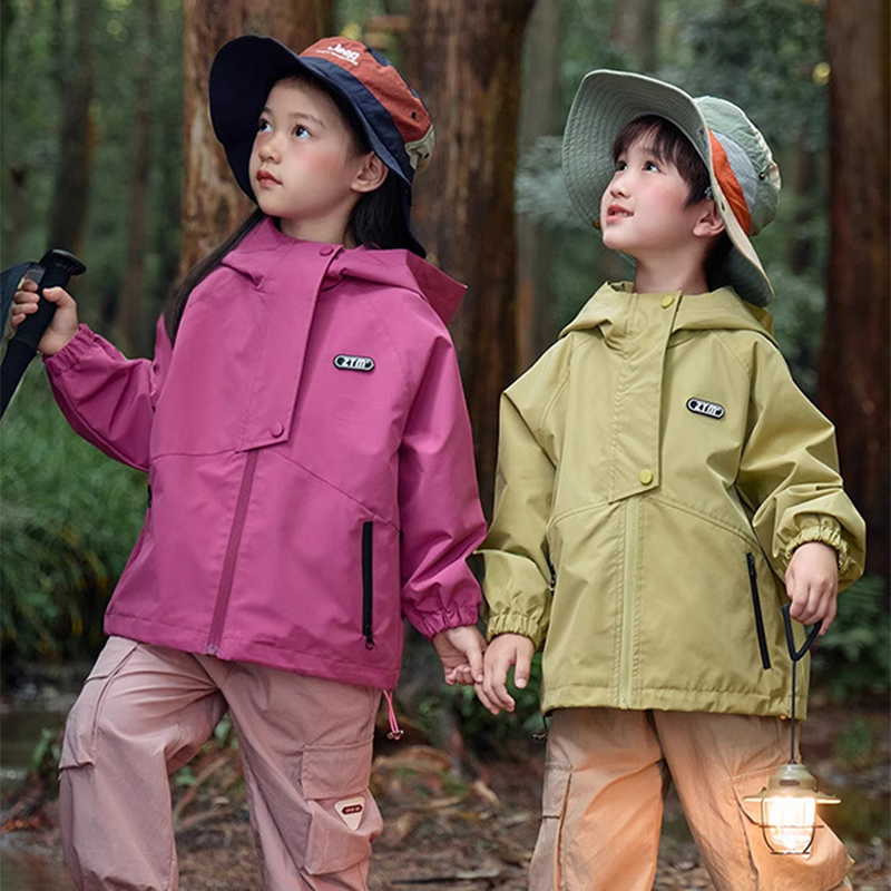 ユニセックスハイキングジャケット防水秋子供ウインドブレーカー - Outdoor Camping Activities For Kids のレビューと価格