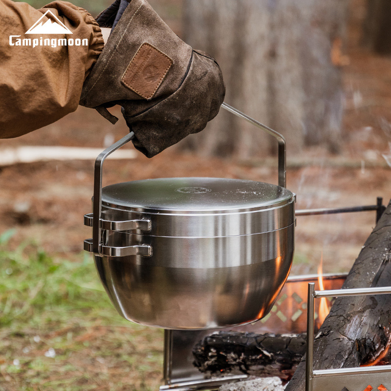 多目的キャンプポット - 304高耐久ステンレス鋼ダッチオー - Outdoor Camping Oven のレビューと価格