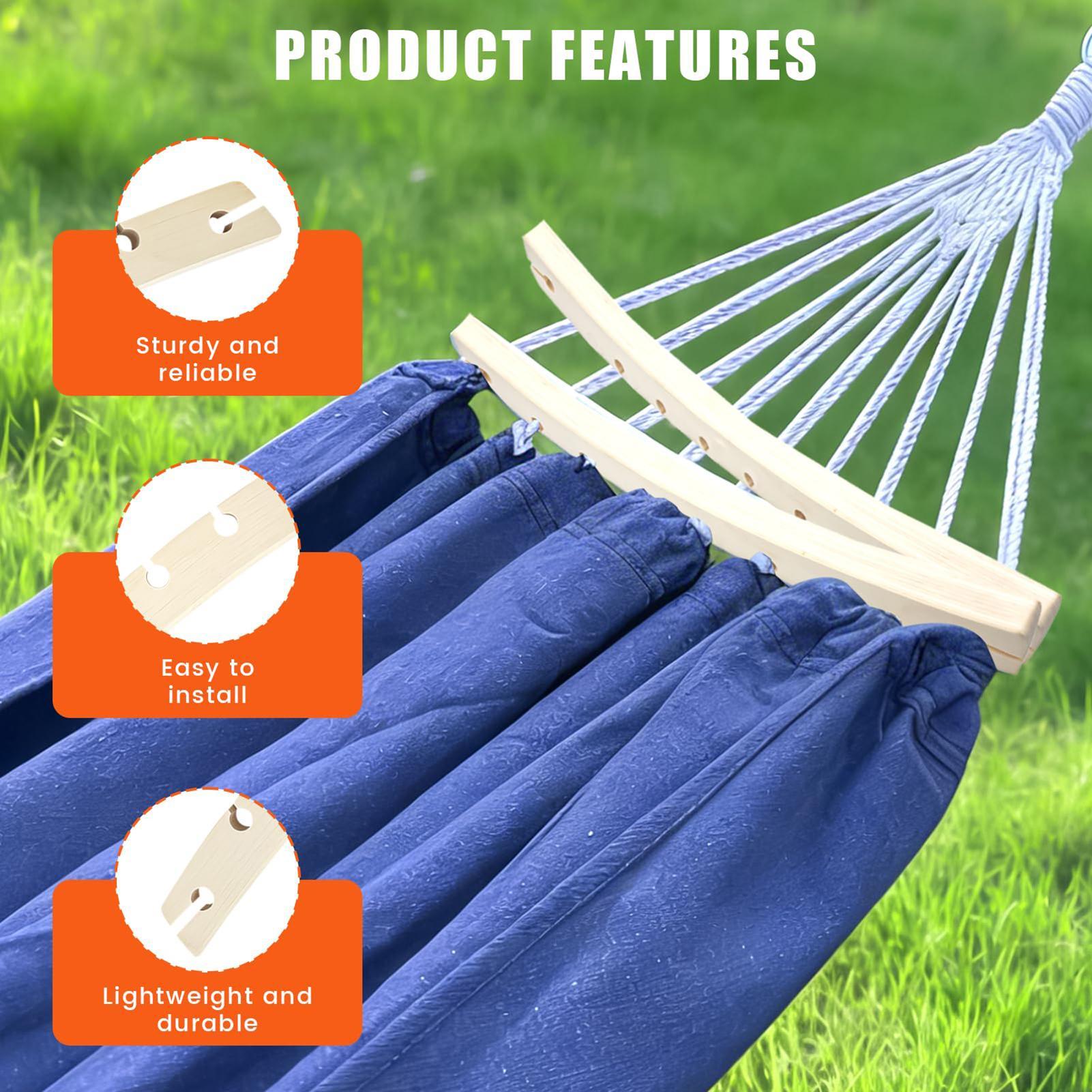 2個入り 10穴木製ハンモックスプレッダーバー スイングクロ - Outdoor Camping Hammock のレビューと価格