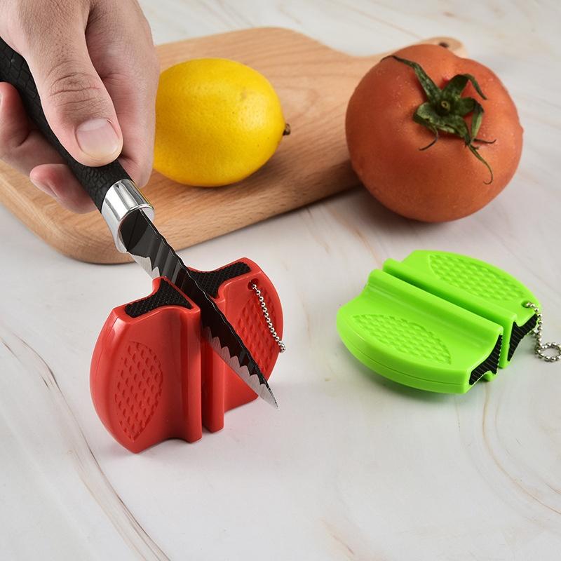 # ミニナイフシャープナー 粗い刃と細かい刃両用 両面シャー - Outdoor Camping Knife のレビューと価格