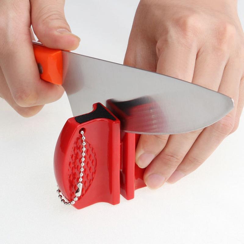 # ミニナイフシャープナー 粗い刃と細かい刃両用 両面シャー - Outdoor Camping Knife のレビューと価格