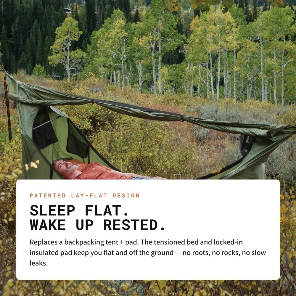 蚊帳付きフラットハンモック スイングキャンプテント 屋外用  - Outdoor Camping Hammock のレビューと価格