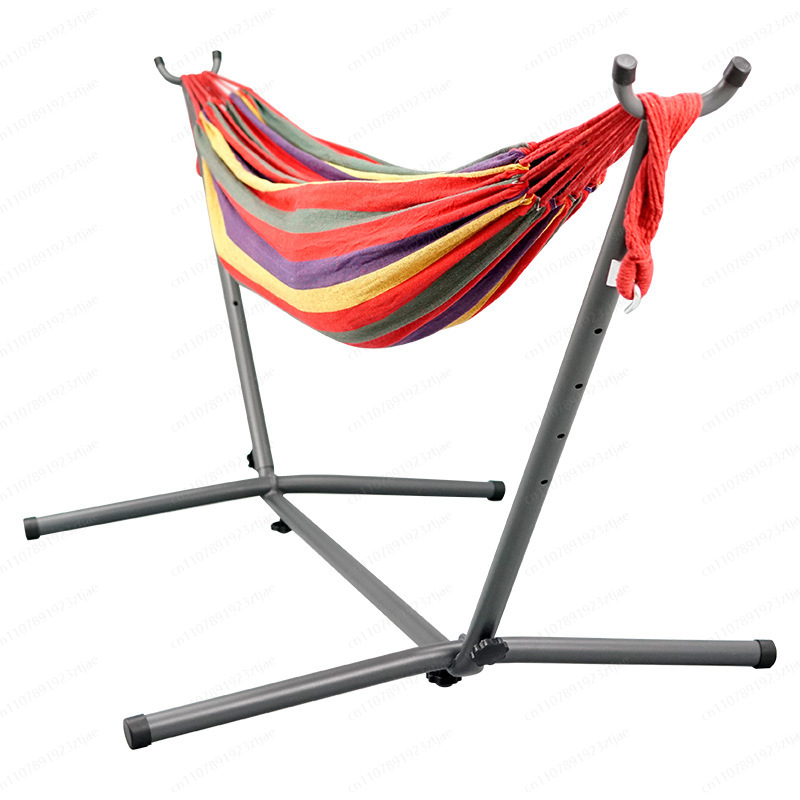 スチールフレームキャンバスハンモック屋外キャンプスイングスタ - Outdoor Camping Hammock のレビューと価格