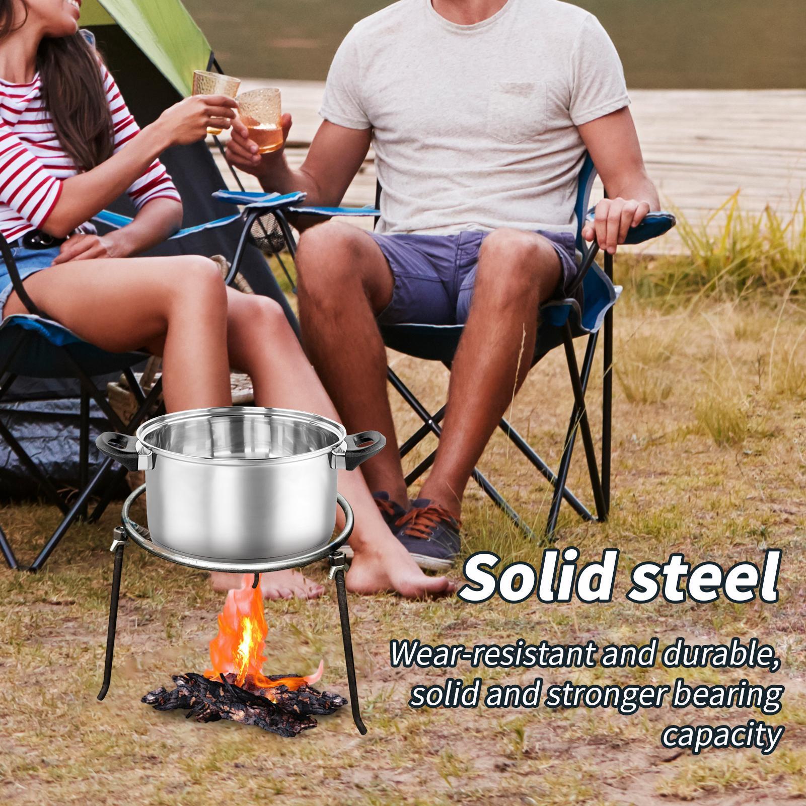 キャンプ三脚調理用三角形スタンドオーブン用耐熱三角形炉フレー - Outdoor Gas Camping Oven のレビューと価格