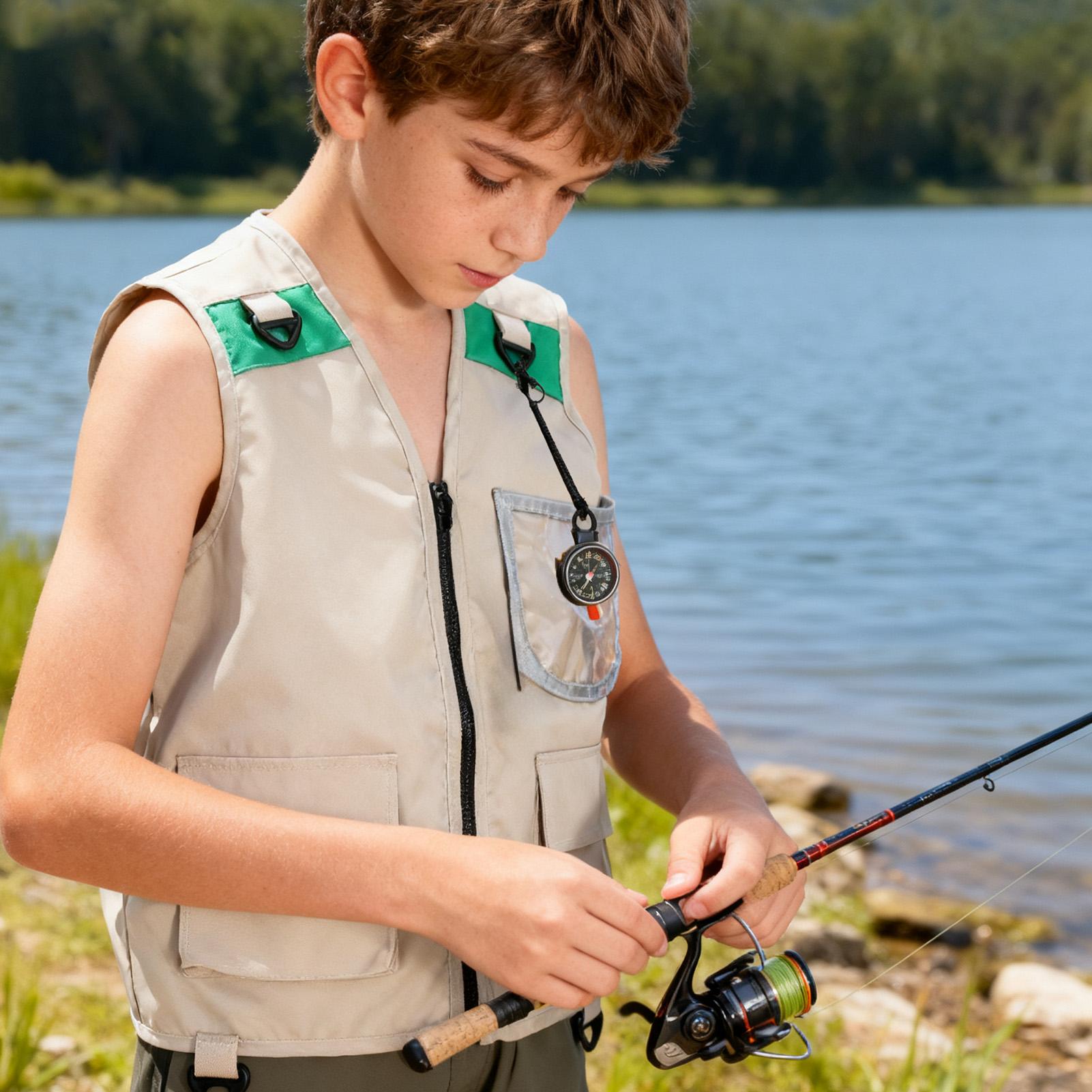 キッズカーゴベストノースリーブコスチュームジャケットアウトド - Outdoor Camping Activities For Kids のレビューと価格