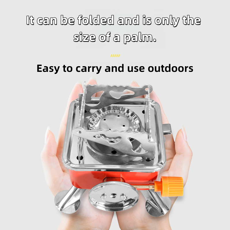 屋外ミニスクエアストーブキャンプ調理器具ポータブル折りたたみ - Outdoor Camping Oven のレビューと価格