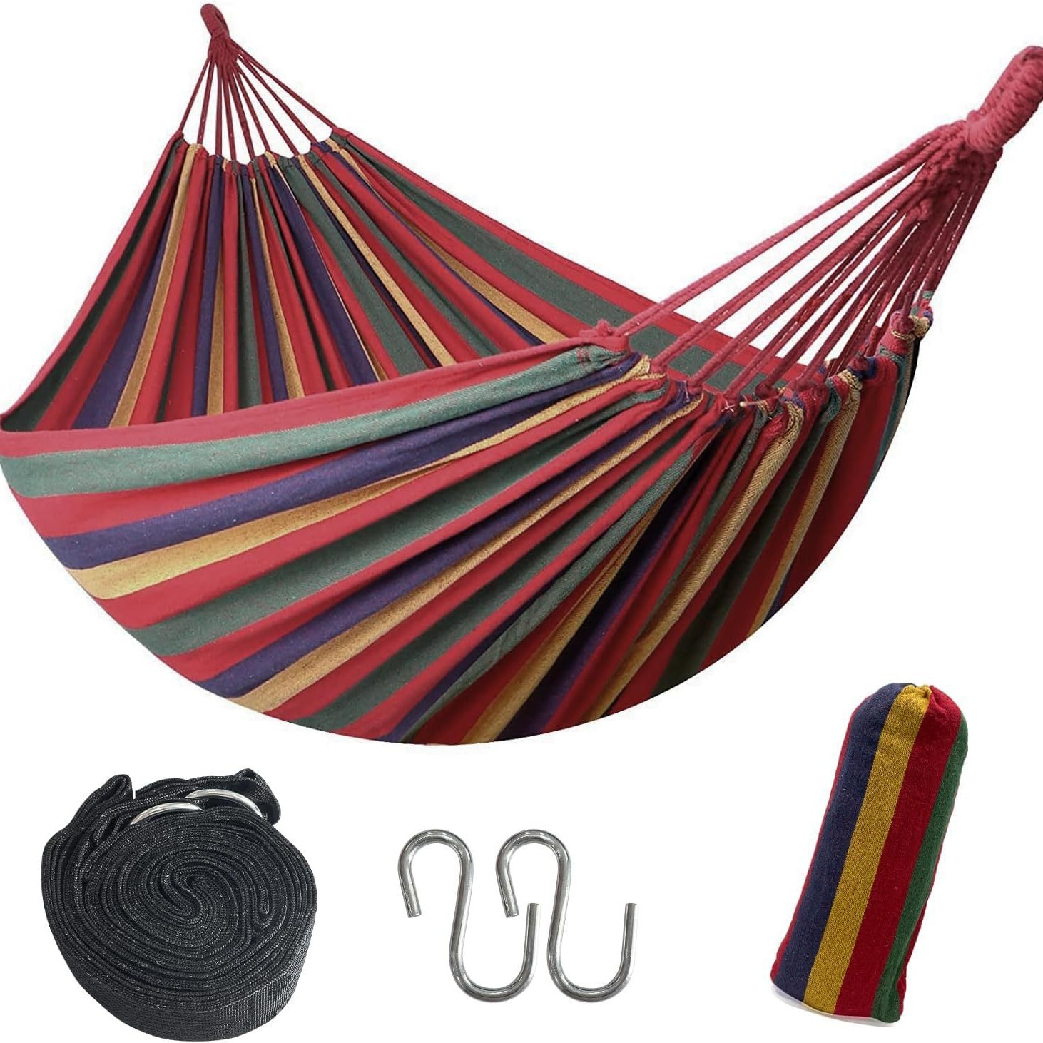 屋外用ハンモック キャンプ用品 旅行用レジャースイング バラ - Outdoor Camping Hammock のレビューと価格