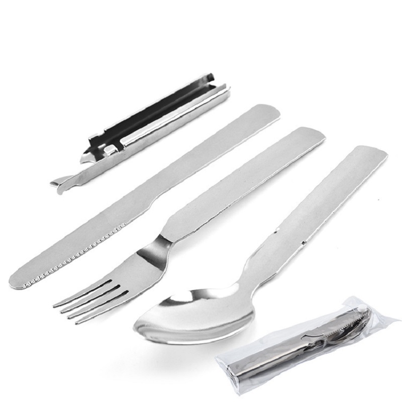 ステンレス鋼食器セット屋外家庭用ナイフフォークスプーン旅行キ - Outdoor Camping Knife のレビューと価格