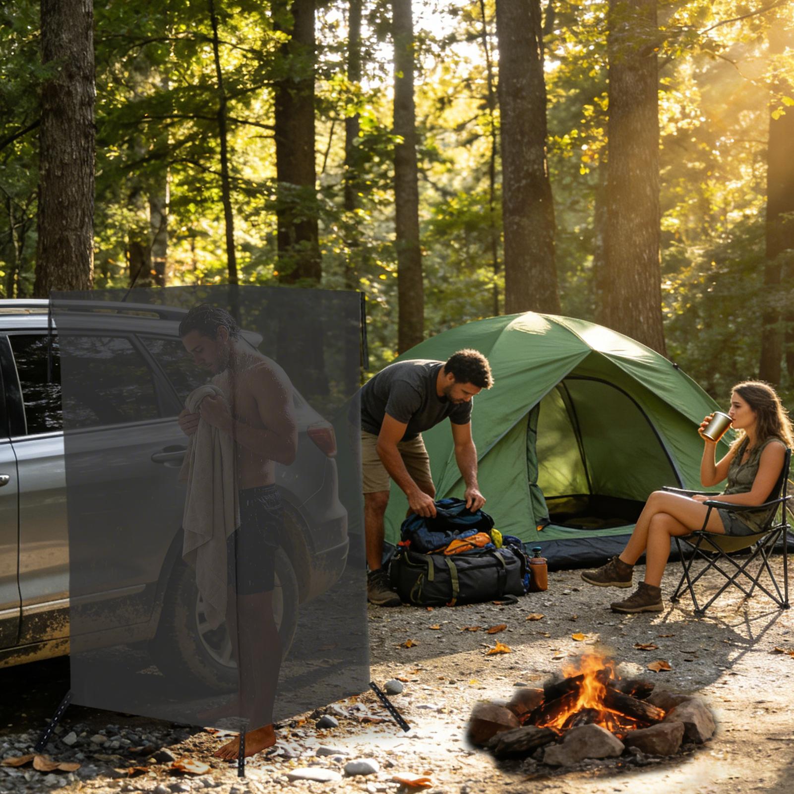 ポータブル更衣室 車側プライバシー保護ポータブル更衣テント  - Outdoor Camping Car Tent のレビューと価格