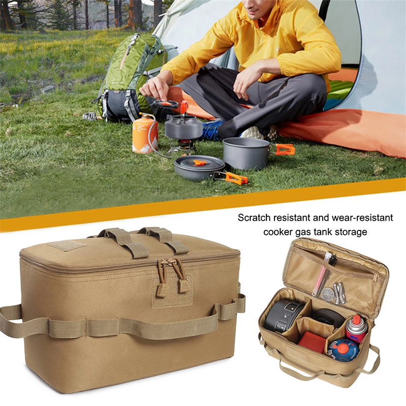 屋外キャンプ用ガスタンク収納バッグ大容量地上ネイルツールバッ - Outdoor Camping Utensils のレビューと価格