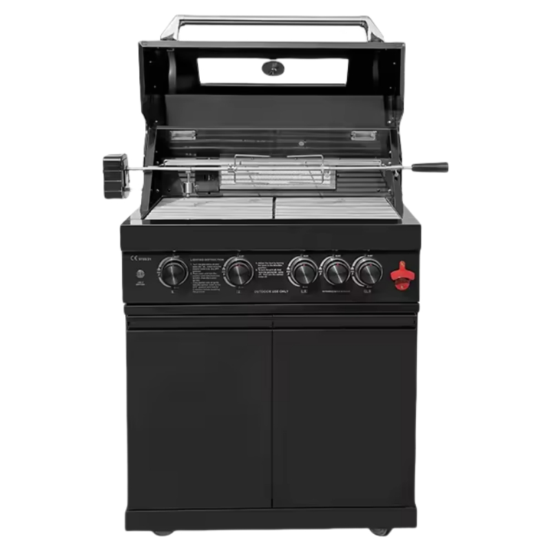 屋外用ガスブラックステンレス鋼製ビルトインBBQグリルプレー - Outdoor Gas Camping Oven のレビューと価格